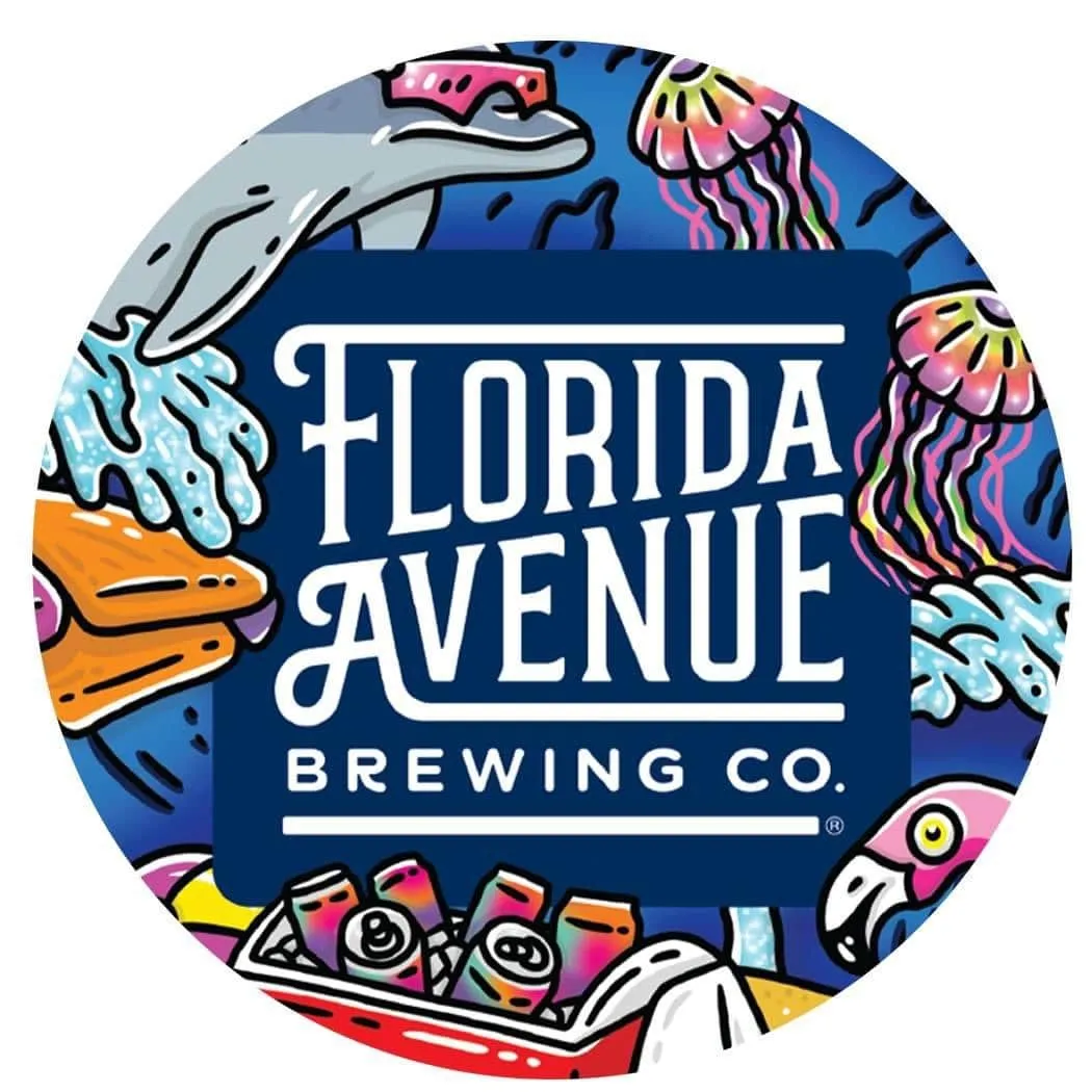 Florida ave craft beer brewing logo