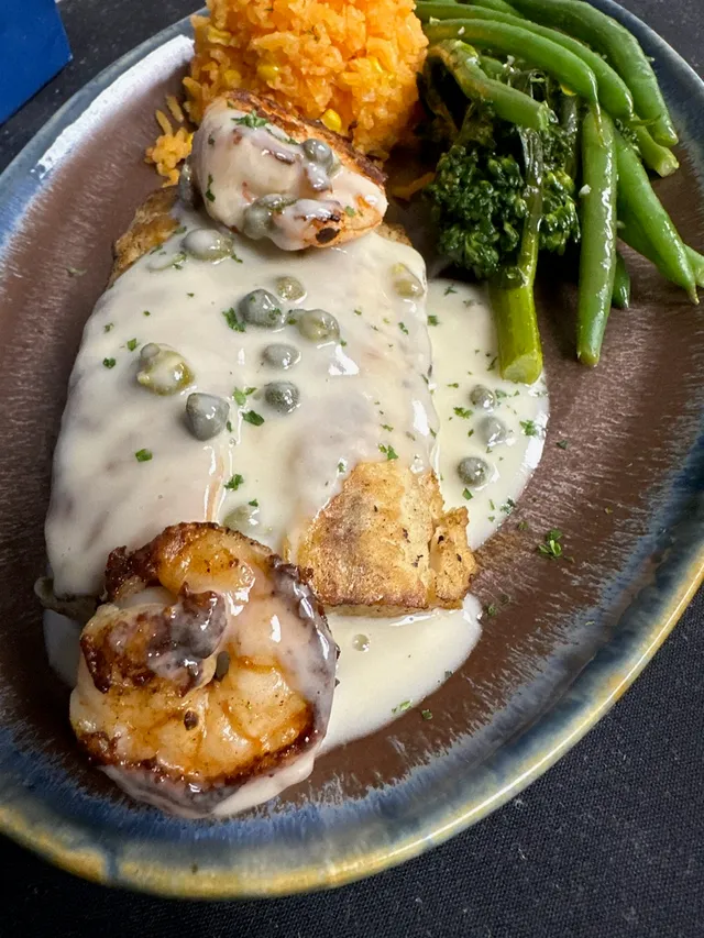 Gulf Shrimp and Mahi-Mahi Piccata
