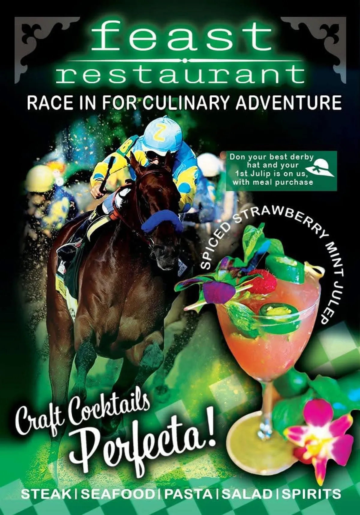 Kentucky Derby Sliced Strawberry Mint Julep